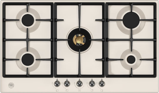 Bertazzoni Plită pe Gaz Autonom 89x52.2εκ. Bej