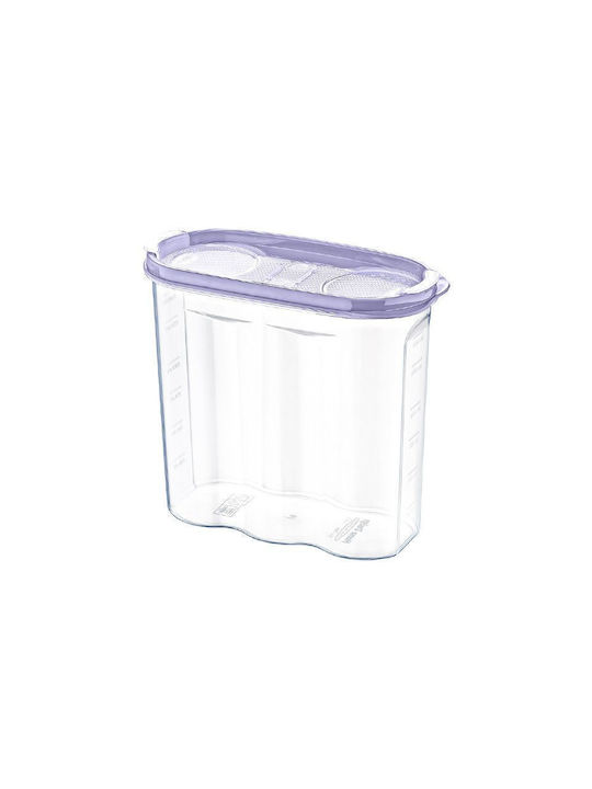 Box General Use with Lid Plastic Transparent 2400ml