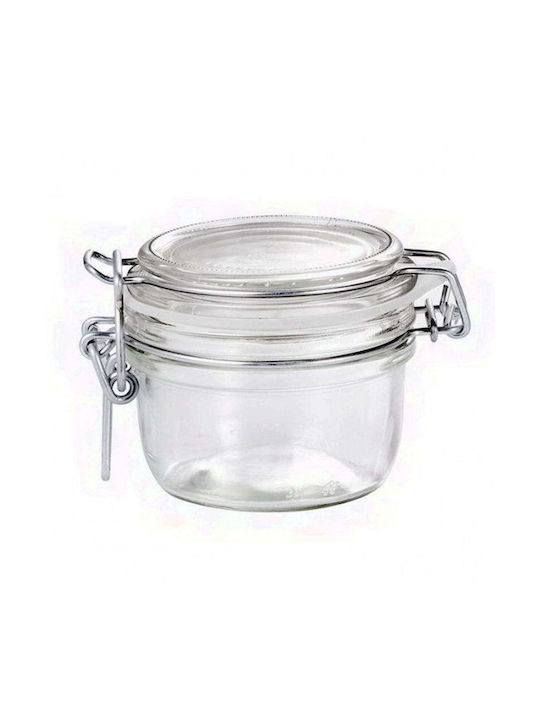 Bormioli Rocco Fido Vase Allgemeine Verwendung mit luftdichtem Deckel Glas Transparent 125ml