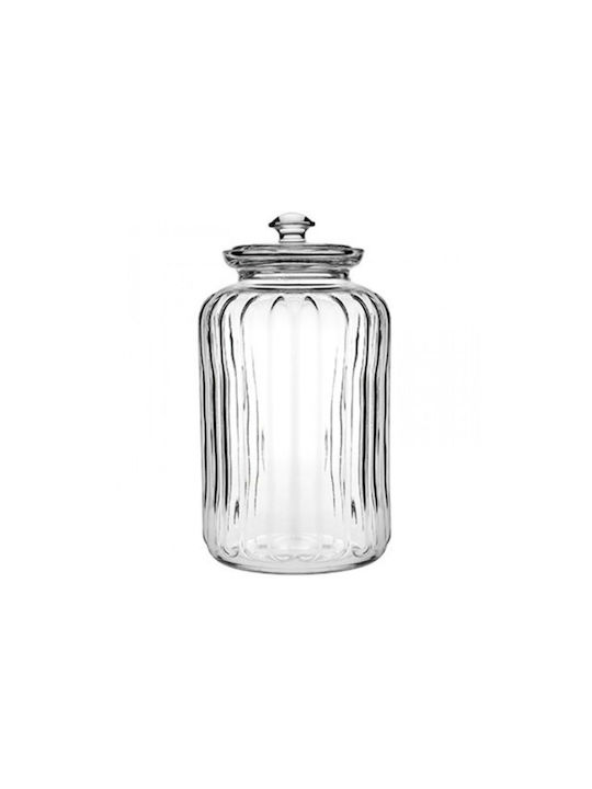 Vase Cereals / Pasta with Lid Glass Transparent 25.8cm