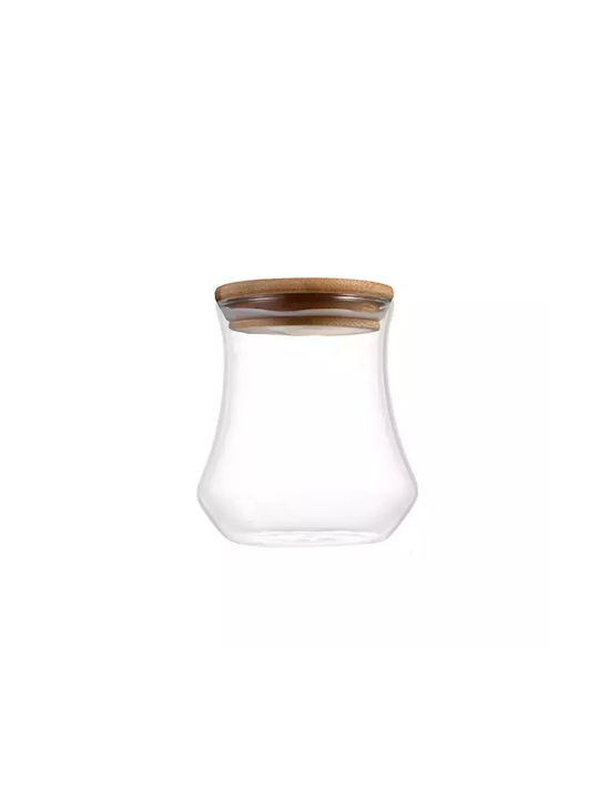 Karvounis General Use Glass Jar with Airtight Lid Transparent 750ml 1 Piece