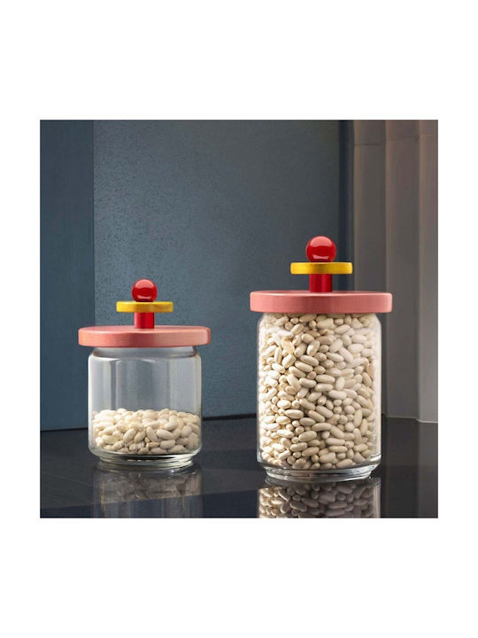 Alessi Vase General Use with Lid Glass Red 1000ml