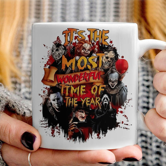 Koupakoupa Halloween It's Most Wonderful Time Of The Year Becher Keramik Weiß 330ml