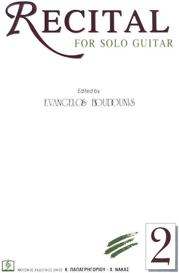 Panas Music RECITAL FOR SOLO GUITAR 2 Παρτιτούρα για Κιθάρα
