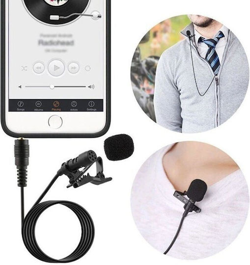 Ezra MP07 Condenser (Small Diaphragm) Microphone 3.5mm Πέτου, Clip On for Camera