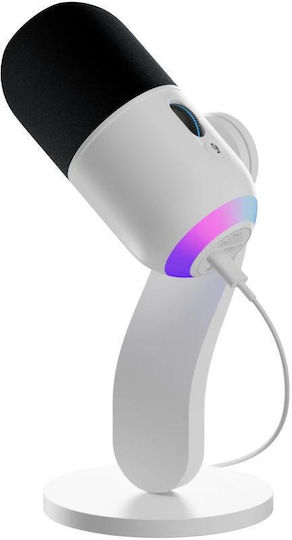 Logitech G Yeti Δυναμικό Μικρόφωνο USB Επιτραπέζιο σε Λευκό Χρώμα