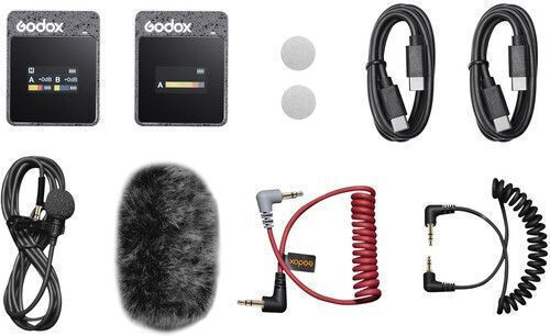 Godox MoveLink II M1 Wireless Microfon Pandantiv, Clip On, Curea pentru Vocale