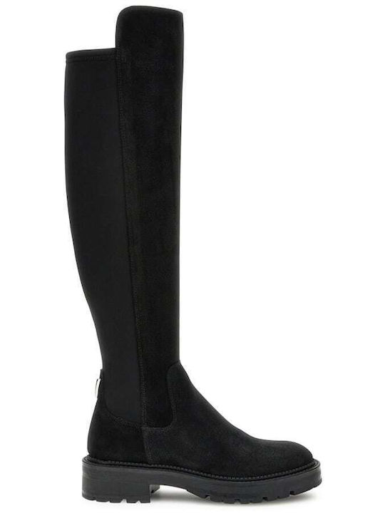 Guess Carmen Leather Women's Boots Black