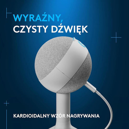 Logitech G Yeti Orb Πυκνωτικό Μικρόφωνο USB Επιτραπέζιο για Φωνητικά