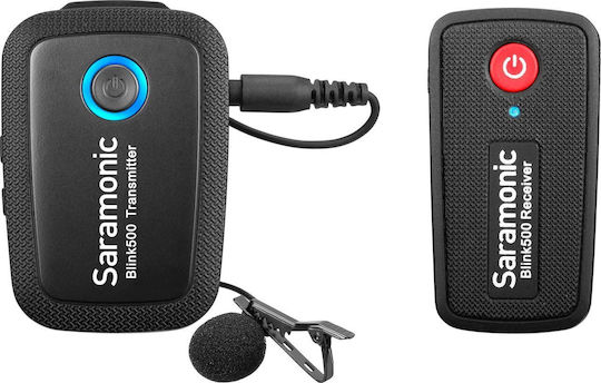 Saramonic Blink 500 B1 Σετ Ασύρματο Electret Μικρόφωνο Πέτου, Clip On, Ζώνης Δημοσιογραφικό