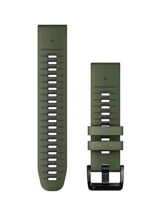 Garmin Quickfit 22 Strap Silicone Moss/Graphite (Fenix 5 / 5 Plus / 6 / 6 Pro / 7 / 7 Pro / 8 (47mm))