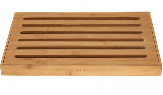 KING Hoff Плот за рязане за хляб Дърво Кафяв 37x23см 1бр