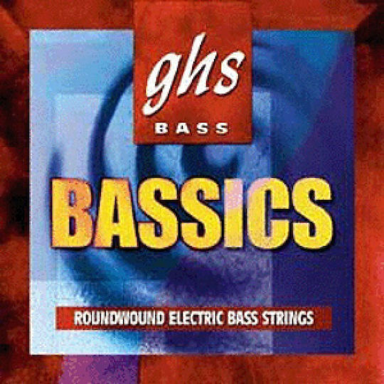 GHS Strings Bassics Σετ Χορδών Nickel Plated Steel Μπάσου 44 - 102" Medium Light