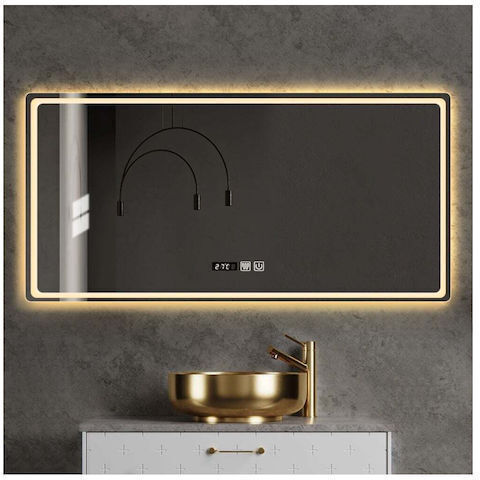 Sparke Astral Ορθογώνιος Καθρέπτης Μπάνιου Led Αφής 120x70cm