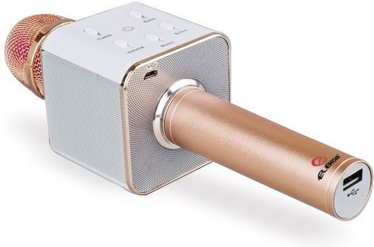 Elekom Wireless Karaoke Microphone Q7 Bluetooth Gold