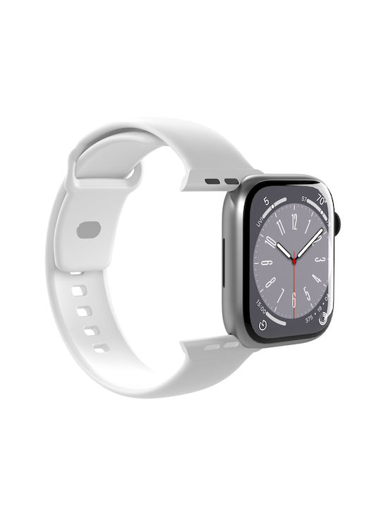 Puro Icon Λουράκι Σιλικόνης Λευκό (Apple Watch Ultra 49mm)