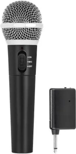 Weisre DM-3308A Безжично Микрофон Ръчно изработено за Вокали в Черен Цвят