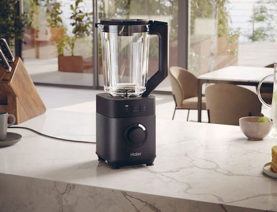 Haier Μπλέντερ με Γυάλινη Κανάτα 2 lt 1200W Γκρι HBL5B2011