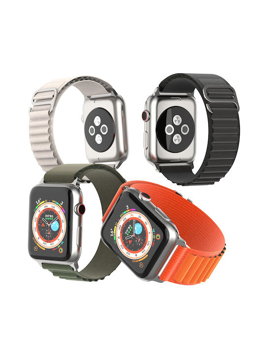 Techsuit Watchband W037 Armband Stoff Orange (Apple Watch 38/40/41/42mm) KF2310830