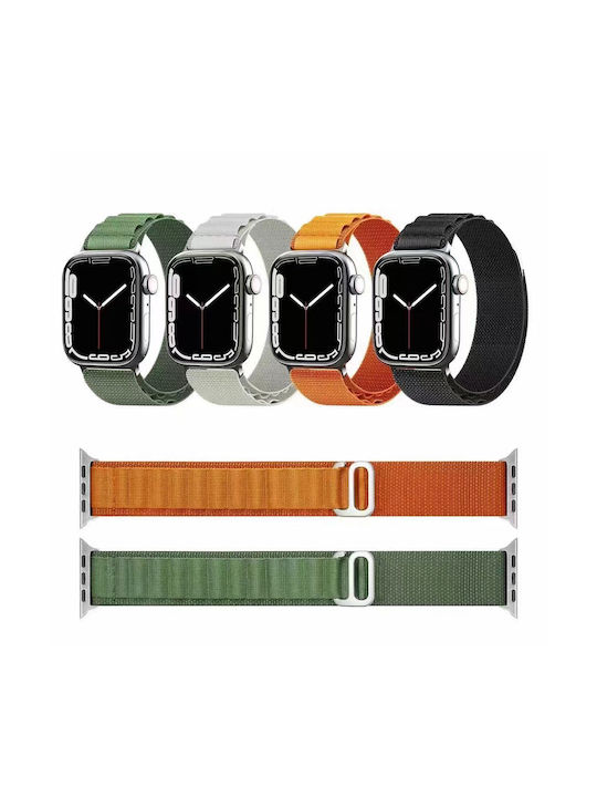 Techsuit Watchband W037 Armband Stoff Orange (Apple Watch 38/40/41/42mm) KF2310830