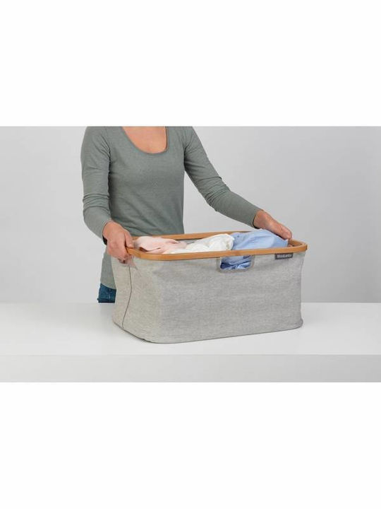 Brabantia Καλάθι Απλύτων Υφασμάτινο 40lt 54x26.5x26.5cm Γκρι