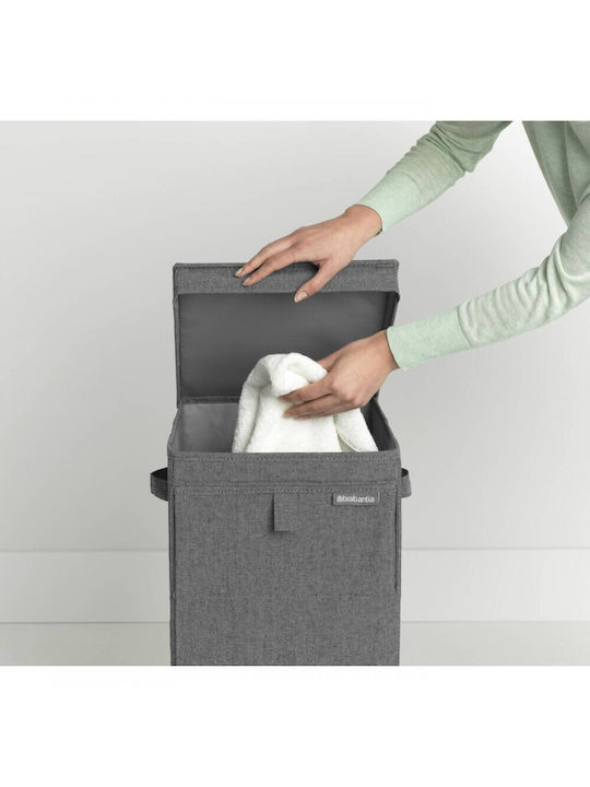 Brabantia Fabric Laundry Basket 35lt 35x44.5x32cm Black