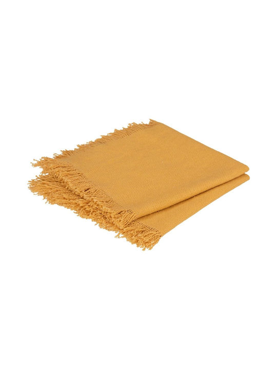 Atmosphera Maha Kitchen Towel Made of 100% Cotton in Yellow Colour 40x40cm 2 Pieces
