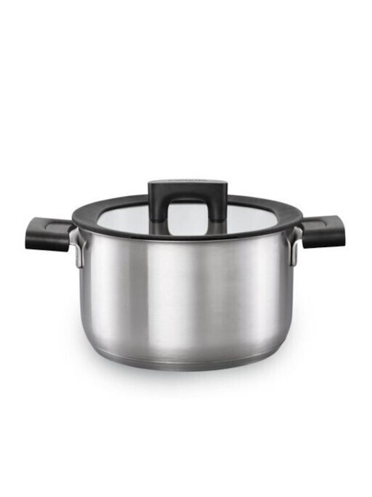 Fiskars Tiefer Edelstahl-Topf 3.5Es / 20cm