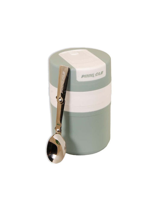 Pinnacle Δοχείο Φαγητού Inox Θερμός Mist Green 600ml