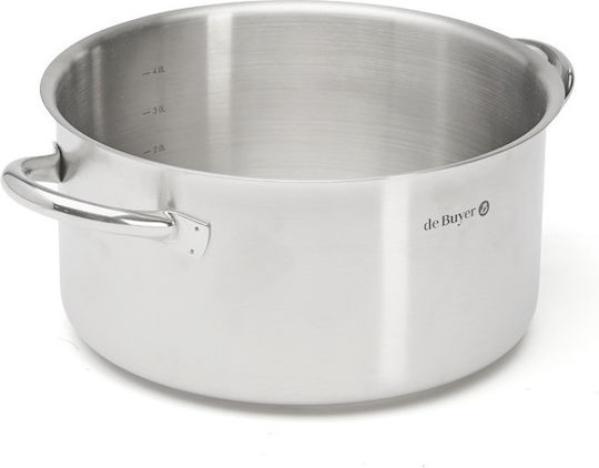 De Buyer Prim Appety Βαθιά Ανοξείδωτη Κατσαρόλα 5.4lt / 24cm
