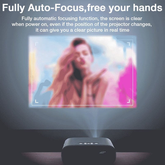 BlitzWolf BW-V4 Projector LCD Full HD LED Lamp with Wi-Fi and Built-in Speakers Black