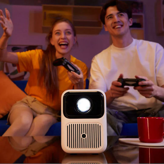 Wanbo Dali 1 Mini Projector LCD HD LED Lamp with Wi-Fi and Built-in Speakers White