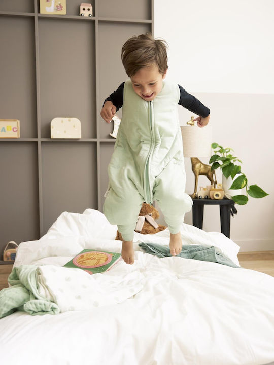 Meyco Winter Schlafsack mit Füßen Soft Green