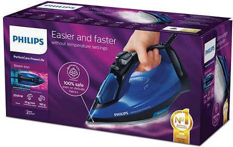 Philips Powerlife Σίδερο Ατμού 2500W με Συνεχόμενη Παροχή Ατμού 45gr/min