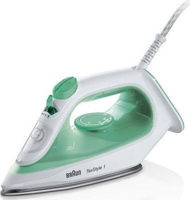 Braun TexStyle 1 SI Σίδερο Ατμού 2000W με Συνεχόμενη Παροχή 25gr/min και Κεραμική Πλάκα