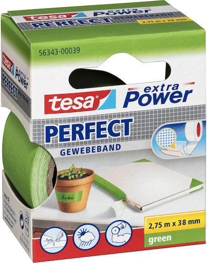 Tesa Tesa Extra Power Perfect Gewebeband 2.75m 38mm Grün
