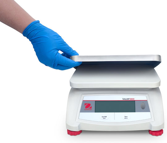 Ohaus Valor 1000 Digital Cântar de Bucătărie 1gr/6kg Albă