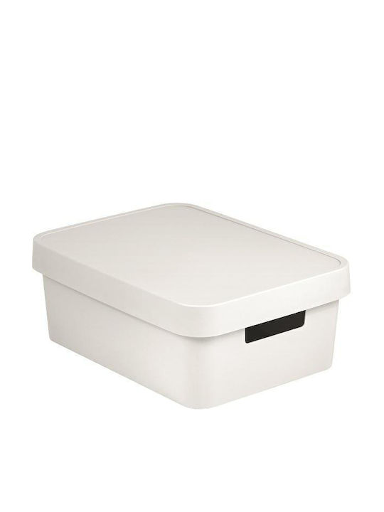 Curver Infinity Plastic Storage Box with Lid White 36x27x22cm