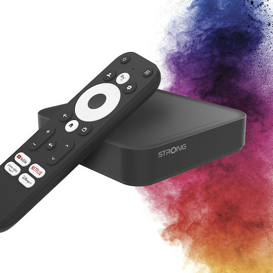 Strong TV-Box LEAP-S3 4K UHD mit WiFi 2GB RAM und 16GB Speicherplatz mit Betriebssystem Android 11.0 und Google Assistant