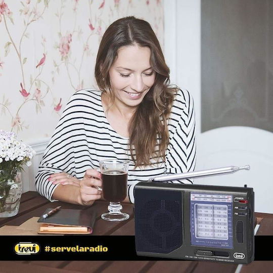 Trevi 728 MB Mini Radio Battery Silver