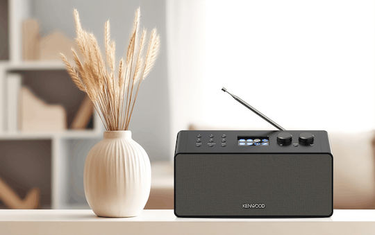 Kenwood GCT-25-CRST90SB Επιτραπέζιο Ραδιόφωνο Επαναφορτιζόμενο DAB με USB Μαύρο