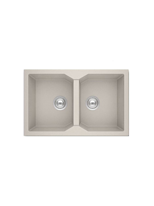 Gloria Nodo 31-8806 Drop-In Sink Synthetic Granite W79xD50cm Aukra