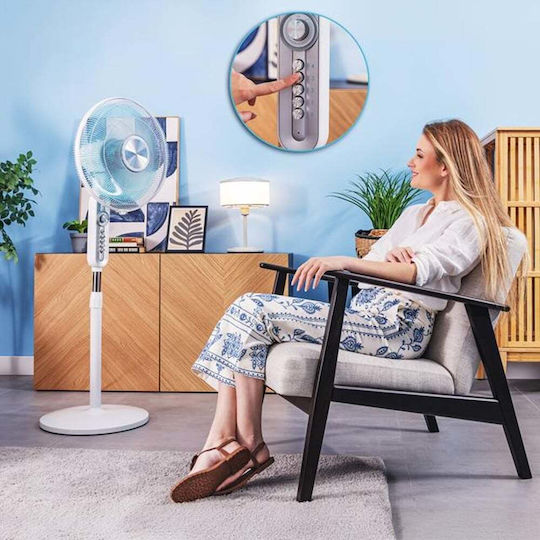 Cecotec EnergySilence 610 Max Flow Ανεμιστήρας Ορθοστάτης 70W Λευκός