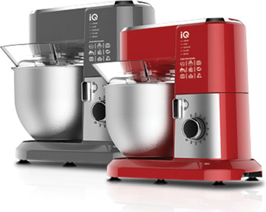 IQ Стенд миксер 1300W с Неръждаема Купа 6лт Червен