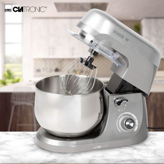 Clatronic KM 3709 263871 Mixează 1000W cu Vas din Oțel Inoxidabil 5lt Titan