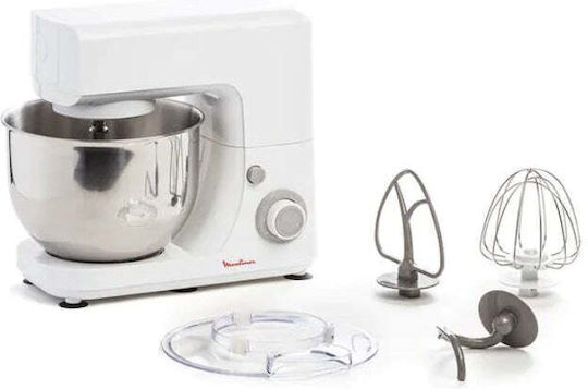 Moulinex Mastercher Essential Küchenmaschine 800W mit Rostfreiem Schüssel 4,8lt