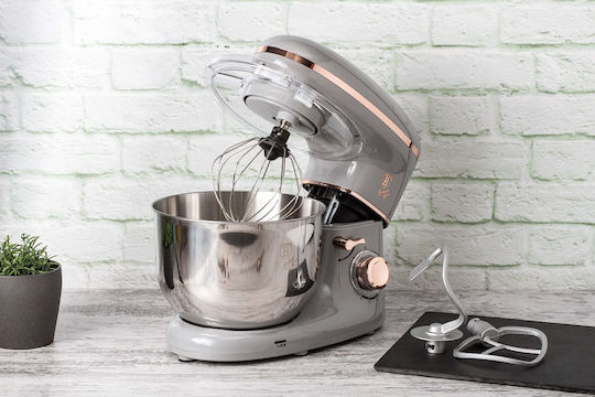Berlinger Haus Stand Mixer 1300W with Stainless Mixing Bowl 6lt Silver