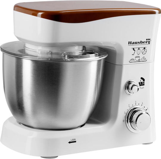 Hausberg HB-7625AB Κουζινομηχανή 700W με Ανοξείδωτο Κάδο 3.5lt