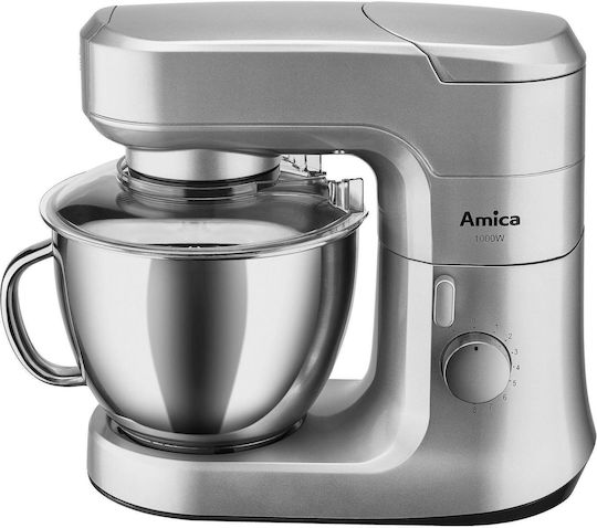 Amica Κουζινομηχανή 1000W με Ανοξείδωτο Κάδο 4.5lt