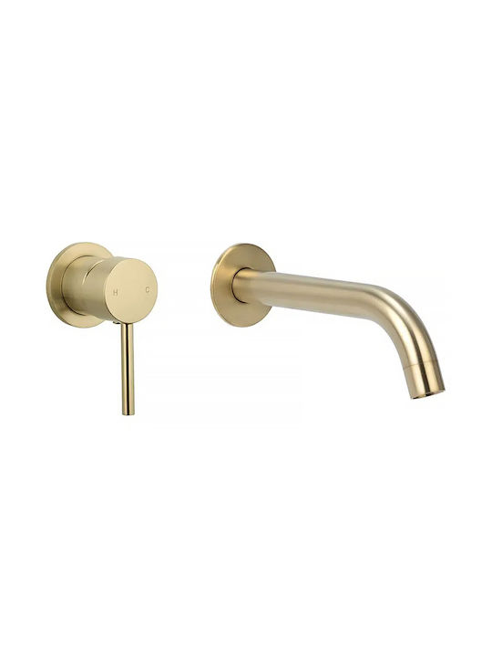 Interflex Pure Built-in Mixer & Spout Set for Shower 1 Exit Gold